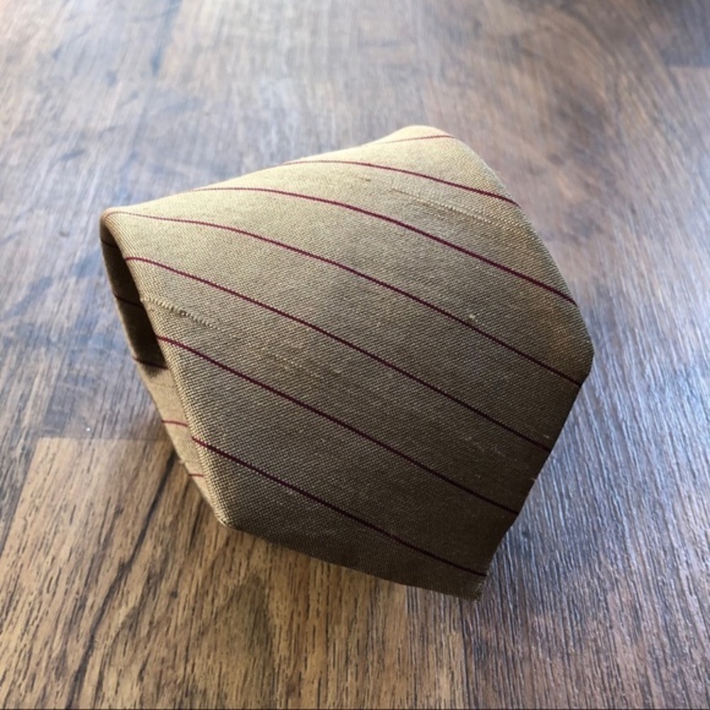 Lanvin Classic Golden Silk Tie - Picture 3 of 5